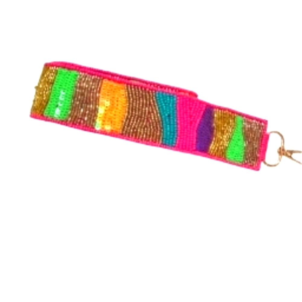 TREASURED JEWELS SEQUIN BEADED STRAP For Bags